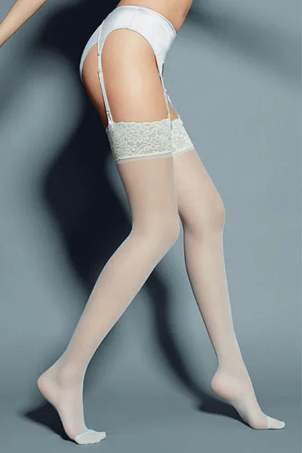 Strapsstrümpfe calze-mary weiß